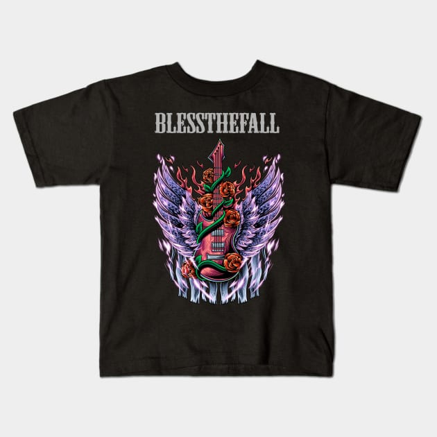 BLESSTHEFALL BAND Kids T-Shirt by MrtimDraws